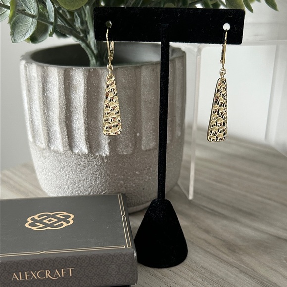 Alexcraft Jewelry - Alexcraft Gold Dangle Earrings NIP